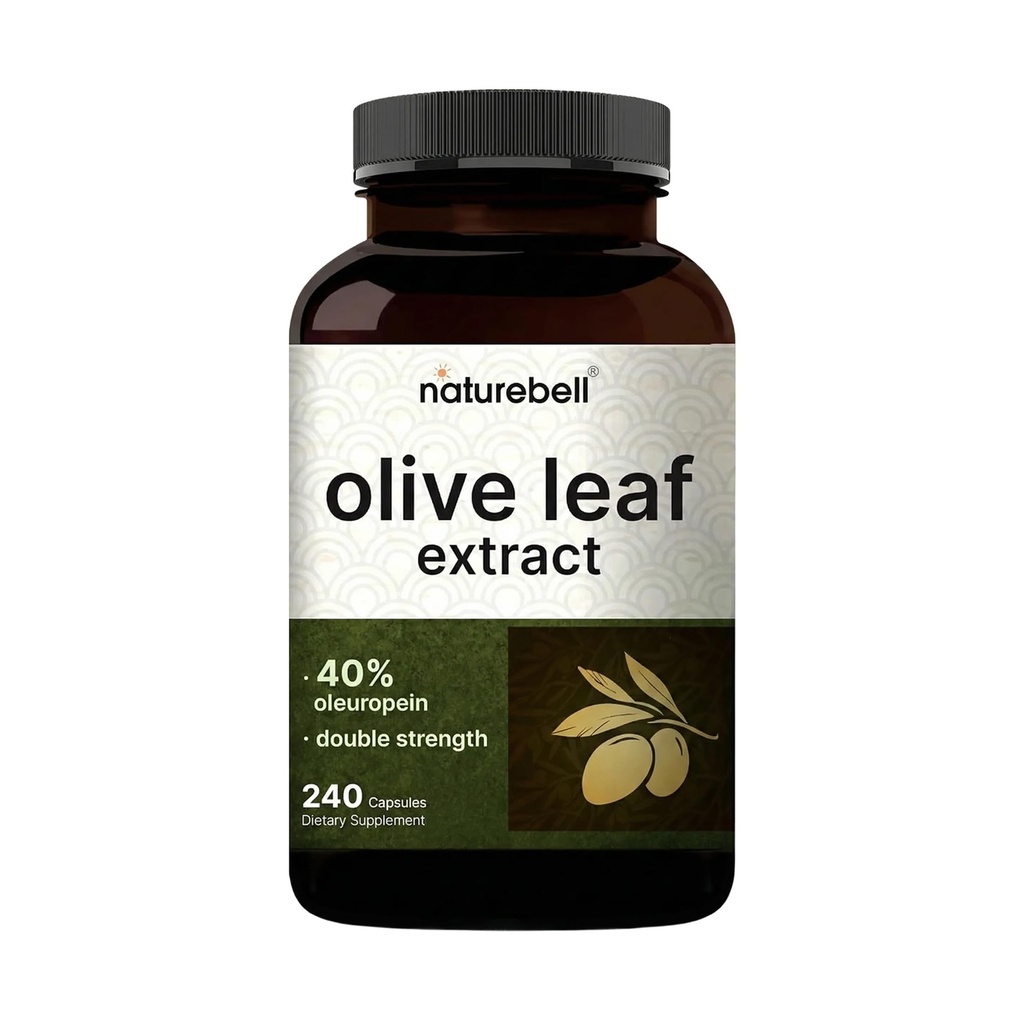 橄榄叶提取物 30000mg, 240 capsules → 40% 活性 Oluropein, 50:1 草药等效物 – 富含多酚和氟化on抗氧化剂 用于免疫和心脏健康 – 非GMO
