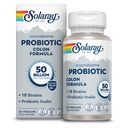 SOLARAY Mycrobiome Probiotic Colon Formule, Vegan, 消化功能, Colon 健康, 和免疫系统支助, 5亿 CPU, 18 Strains, 预生胰岛素, 60天保障, 30名服务员, 30名蔬菜