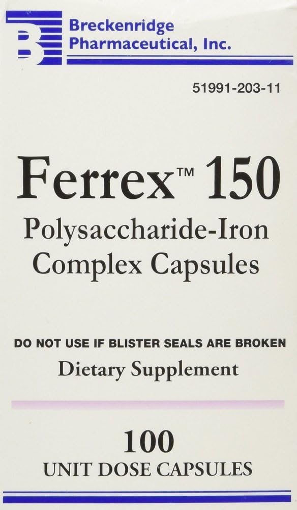 Ferrex 150 Capsules, 100厘米(3包)