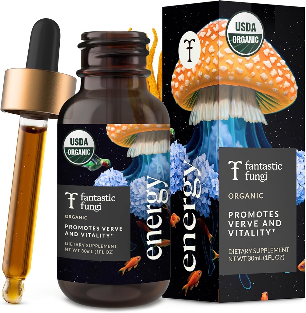 (原始内容存档于2018-07-21) (中文(中国大陆) ). Fungi Cordyceps Mushro Tincture Drops - 4-in-1压力支持与能源 Elixir with Ginseng, Turkey Tail & Rhodiola - 有机蘑菇提取液, 30 services, 1 fl oz