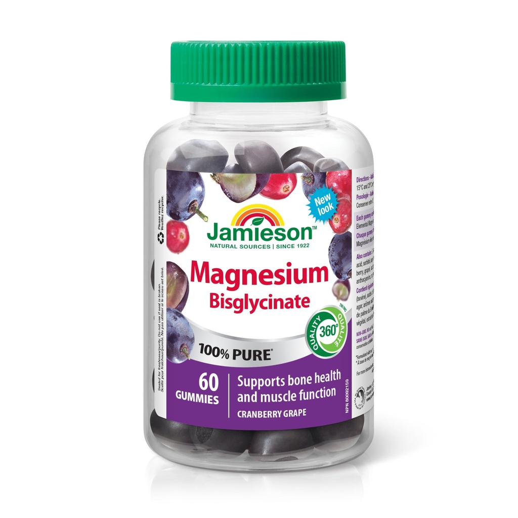 Jamieson Magnesium Gummys, 60's (英语).