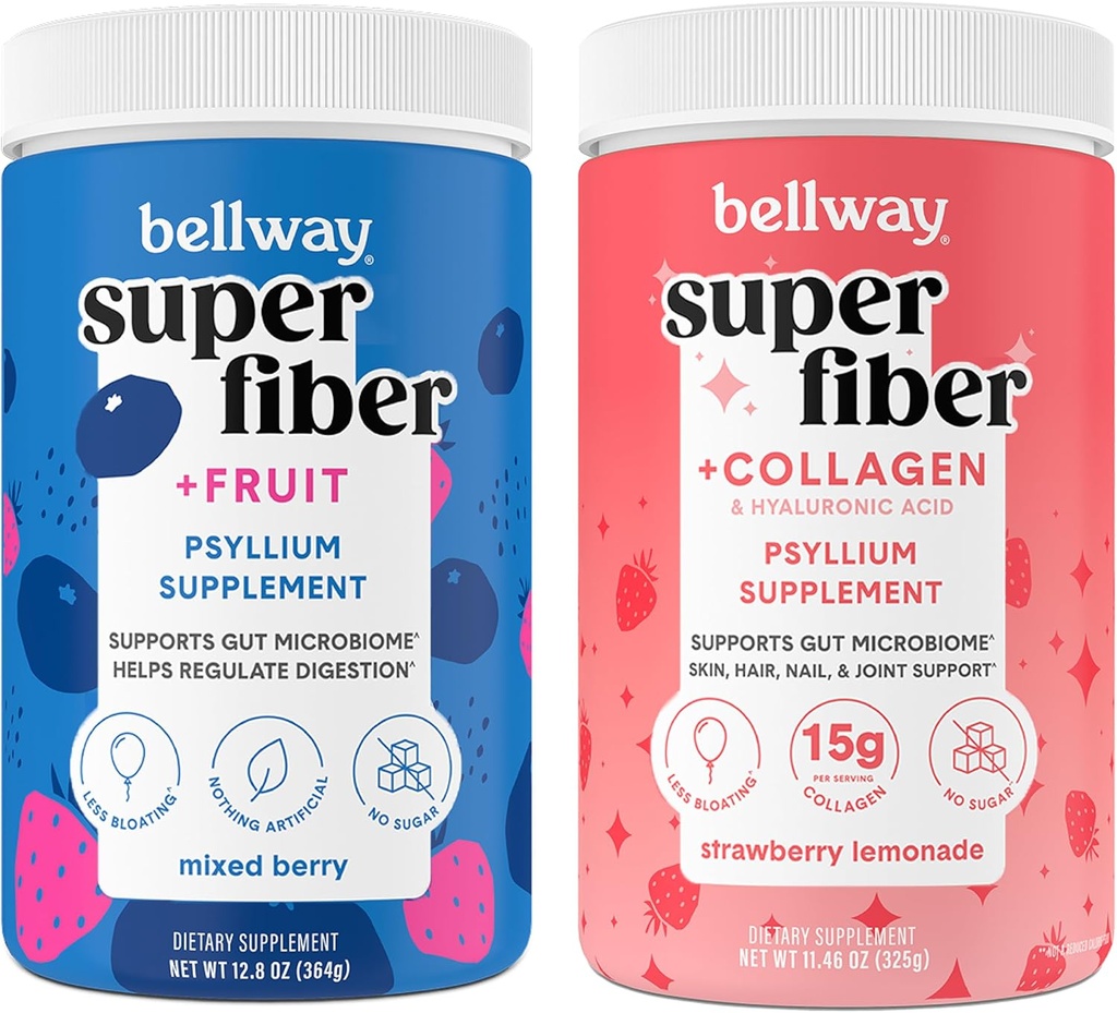 贝尔威超级纤维粉末+水果,混合莓超级纤维粉末+Collagen,草莓柠檬水