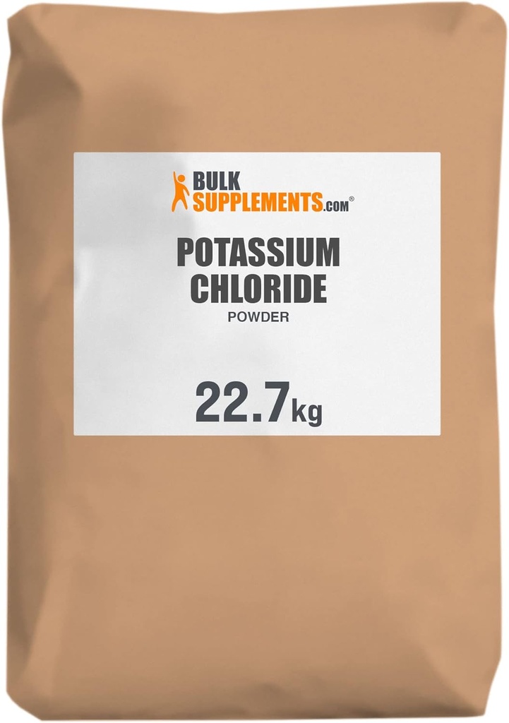 Bulk Assupports.com 氯化钾粉末 - 氯化钾盐代用品 - Gluten Free,每服200毫克,22.7克(50磅)(包1)