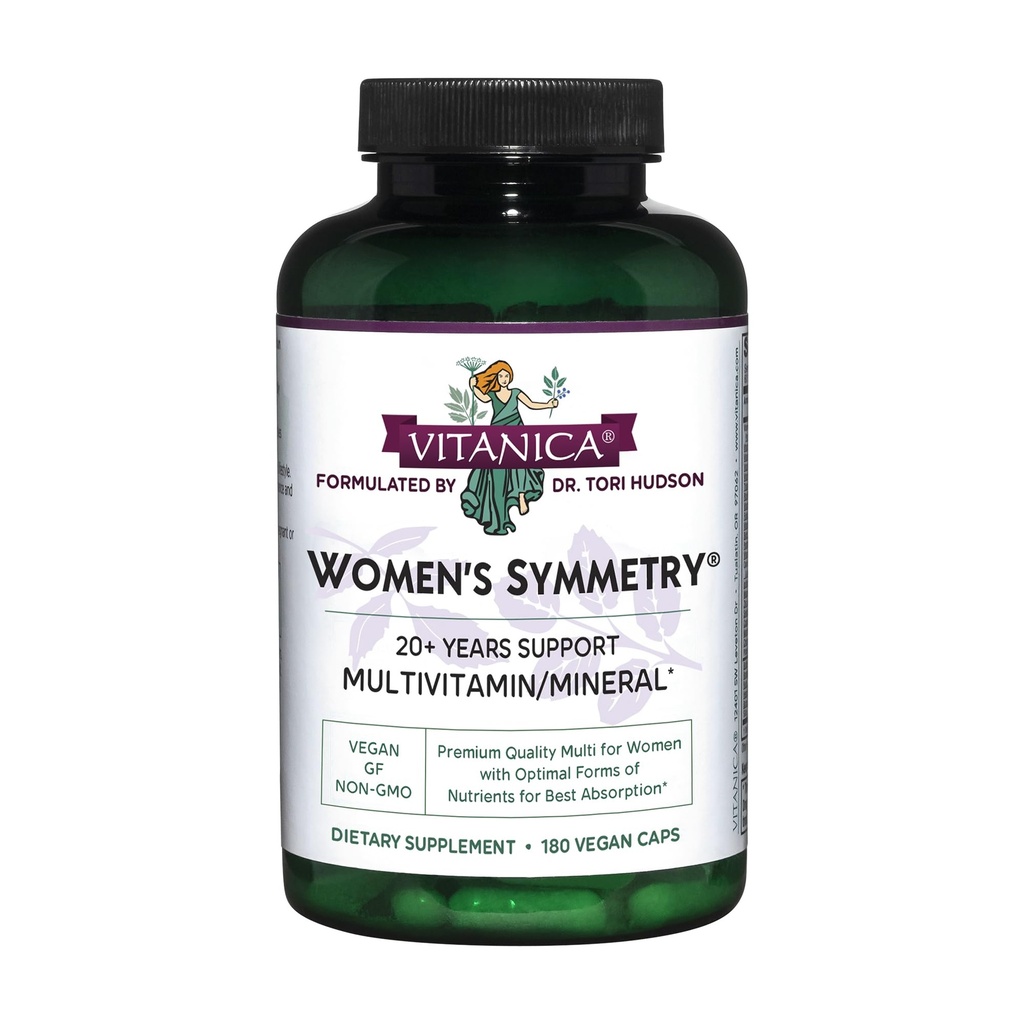 维塔尼卡, 女性对称, 高发性日报 多维塔明, Vegan, 180 Capsules