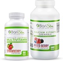 BariSlim Bariarical Calcium Citrate & Complete multivitamin Chewwot - Bariatric 维生素和包括肠胃旁塞和袖盖在内的产后外科补充药物