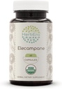 HerbEra Elecampane 60 USDA 有机卡普尔,500 毫克,用Elecampane(Inula Helenium)制成 干根(60 Capsules)
