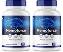 (2 pack) Memoforce Pills, Memoforce 补充, Memoforce 认知健康, Memoforce 记忆盖, Memoforce 高级公式, Memoforce 大脑支持, Focus Memo Force 板块, (120 Caps)