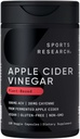 体育研究 Apple Cider Vinegar 配有 Cayenne Pepper QQ 由有机发酵的 Apple Cider 制成 - 非GMO项目认证 & Vegan认证(120 Veggie Capsules)