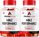 LIVORKA Alpha Surge for Men - Alpha Surge Gummys for Male, Alfa Surge Gummys 1050mg, Alpha Surge XL Gummie, Alphasurge Gummys, Alpha Surge Gummys, Alpha Surge Male, 120 Gummys for 2个月