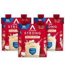 Atkins Strong HighProtein Shake, Vanilla Flavored, 30g 蛋白质, 低卡布和低糖摇摆, Keto Friendly, Gluten Free, Muscle and Gut 健康支持综合体, 12 Counter