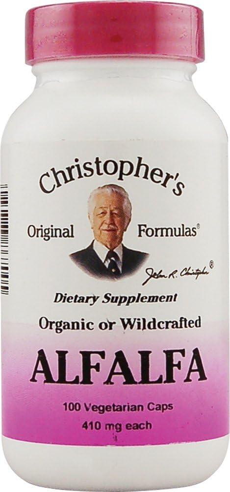Christopher的Alfalfa - 410 mg - 100 植物卡普尔