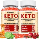 Keto ACV Gummys – Apple 苹果苹果苹果苹果醋与母亲,代谢支持 – Vitamin B6 & B12 – Vegan,Non-GMO – 支持每日健康 – 120 Counter