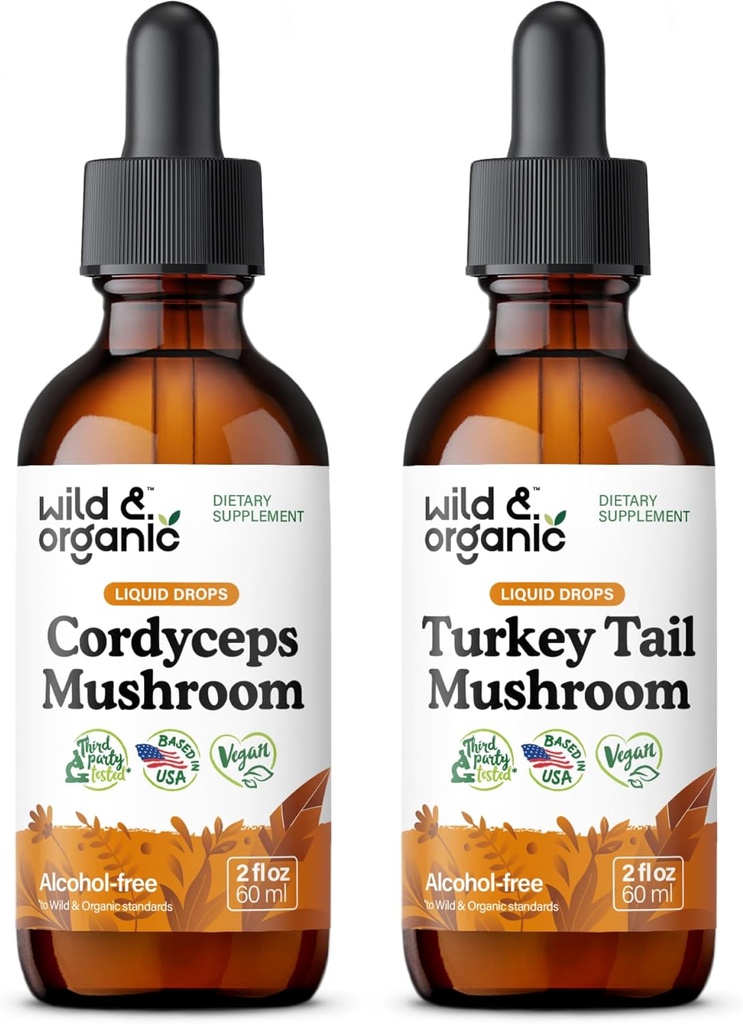 野生和有机的 Cordyceps 蘑菇