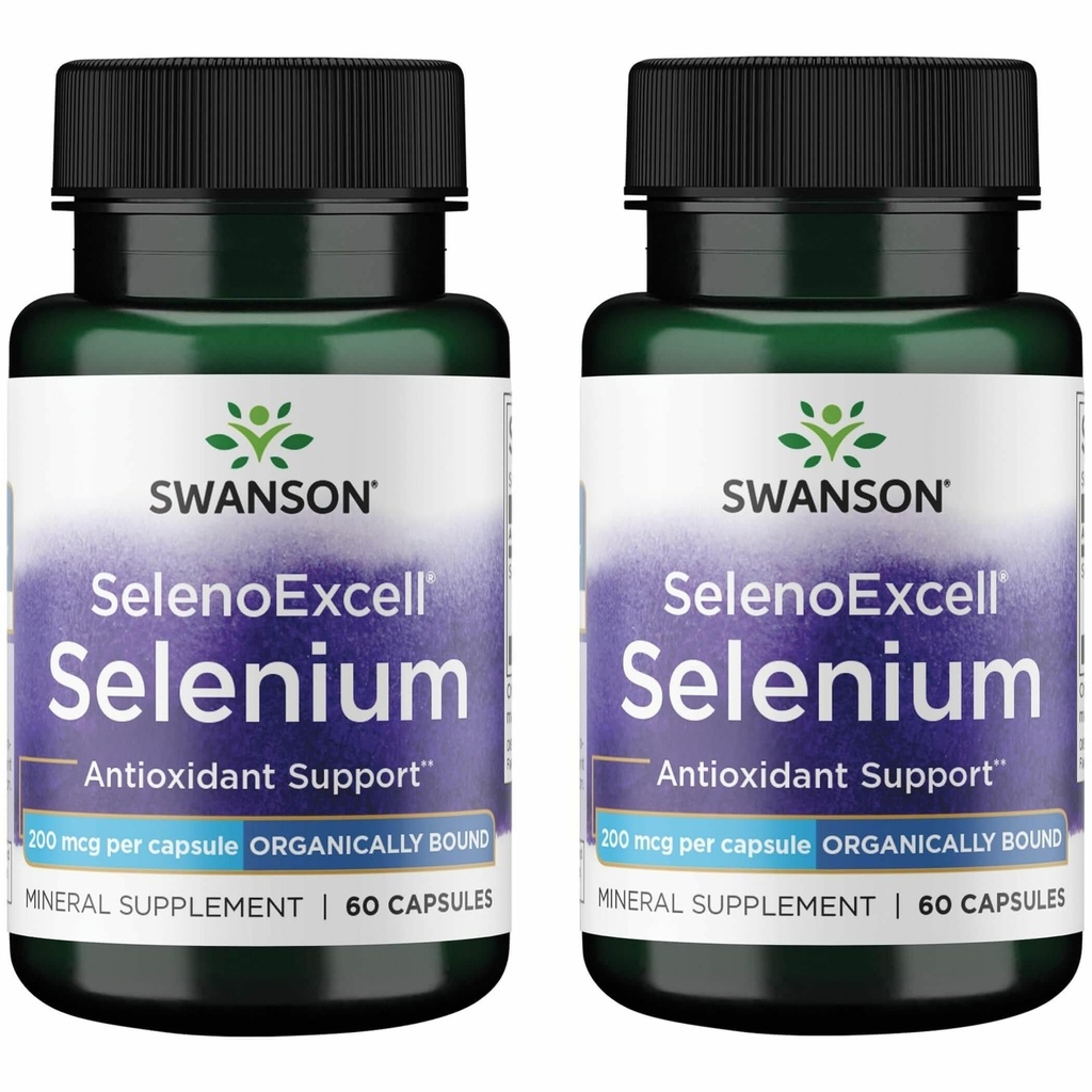Swanson Selenoexcell 硒 200 mcg 60 Capsules(2包)