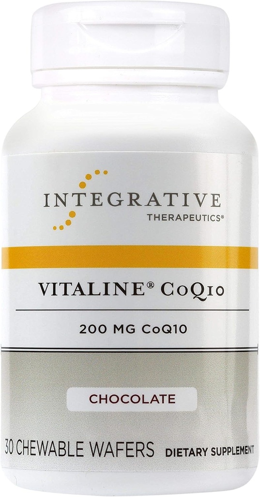 综合疗法 Vitaline CoQ10 200毫克 -- -- 成人脑健康支助补充剂* -- 支持心脏健康* -- -- 无乳品 -- -- 巧克力裂片,30块可切片(30枚)