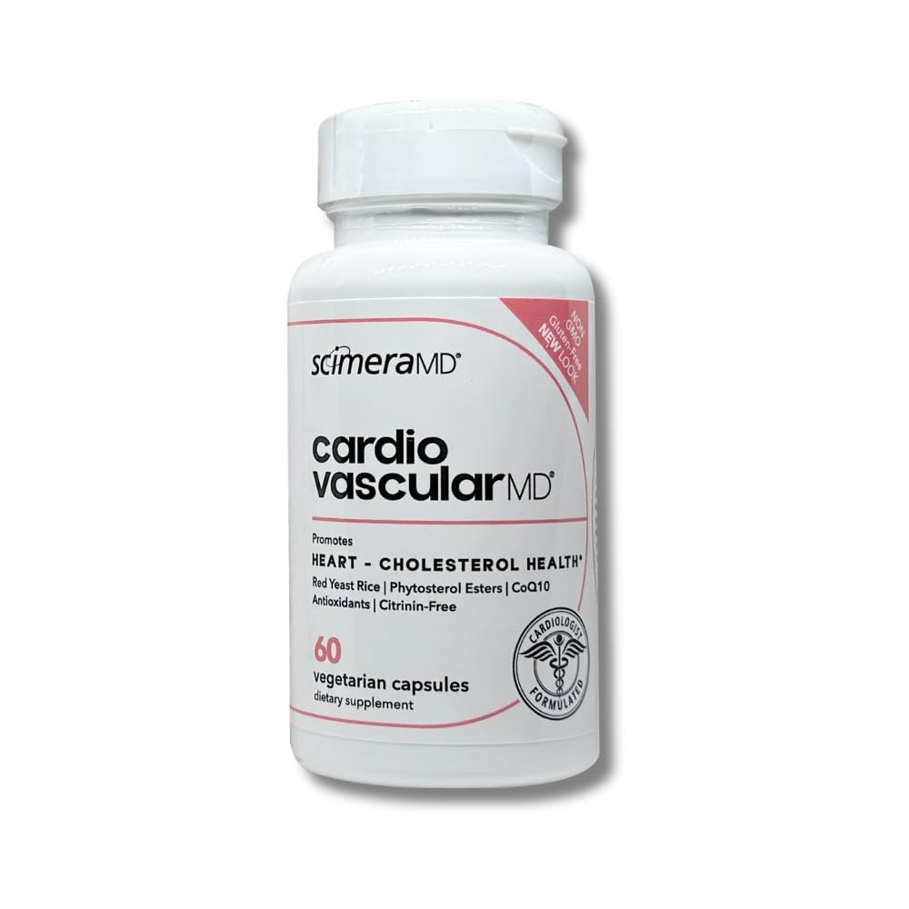 心血管MD 红酵母大米补充剂,用于心脏健康和胆固醇支持,Phytosterol Ester和CoQ10,60 CT