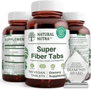 Natural Nutra Super Fiber 补编,促进消化和心血管健康,管理体重,保护皮肤健康,促进心脏健康和免疫系统,非转基因生物,Gluten Free, Vegan, 100 Vegan