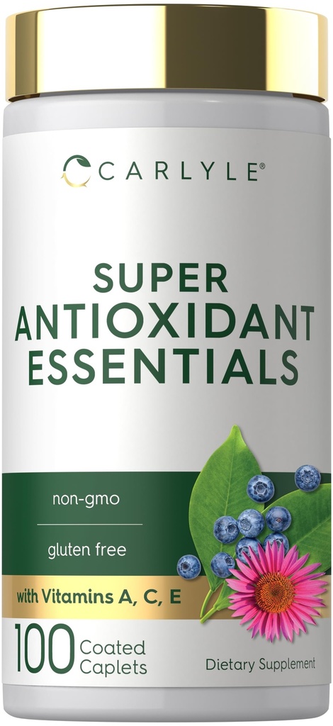 Carlyle 抗氧化剂 补充 | 100 卡普列 | 营养综合体 | 维生素 A, C, E | 非 GMO, Gluten Free Formula