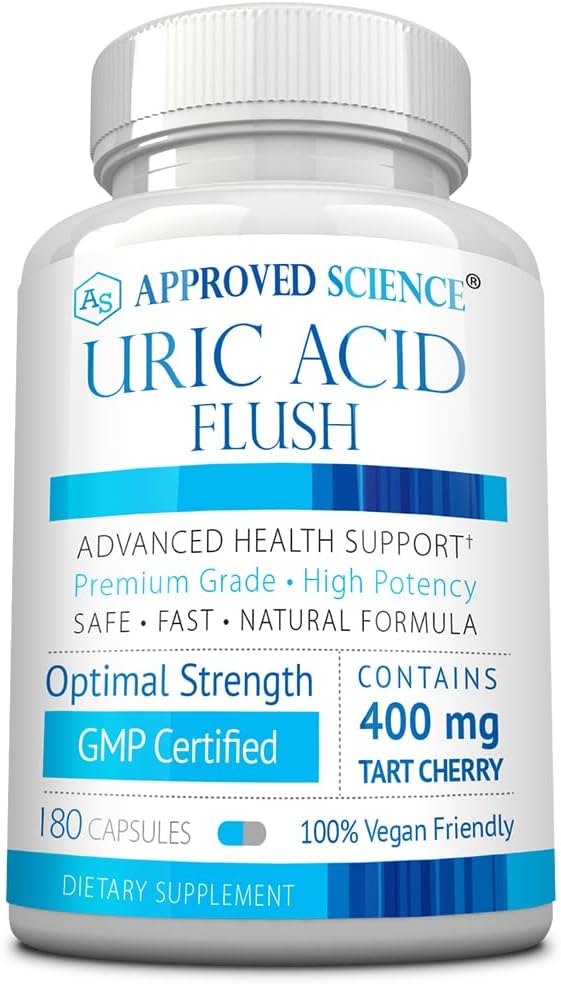 · 经核准的科学-含叶酸和樱桃酸的铀酸氟化物补充剂-180卡普尔-3个月供应