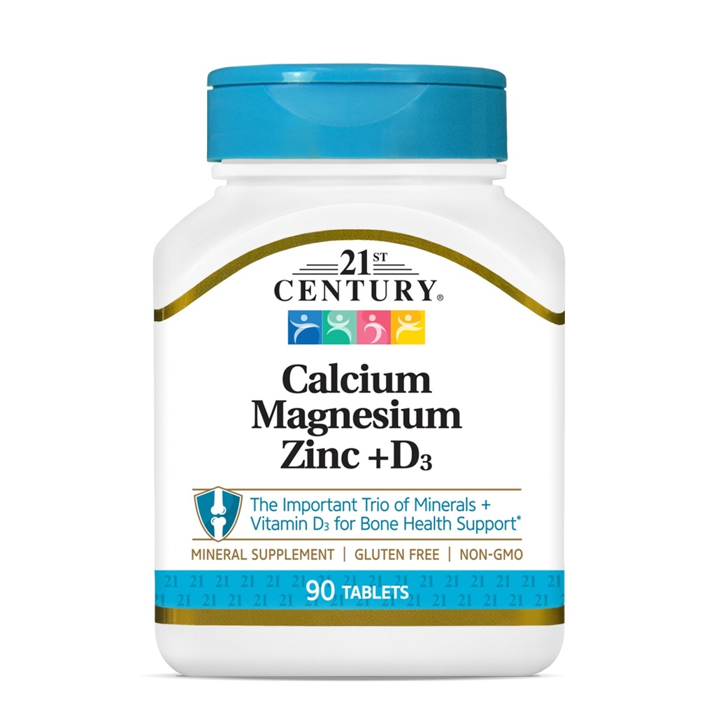 21世纪 Cal Mag Zinc + D 牌匾, 90 个