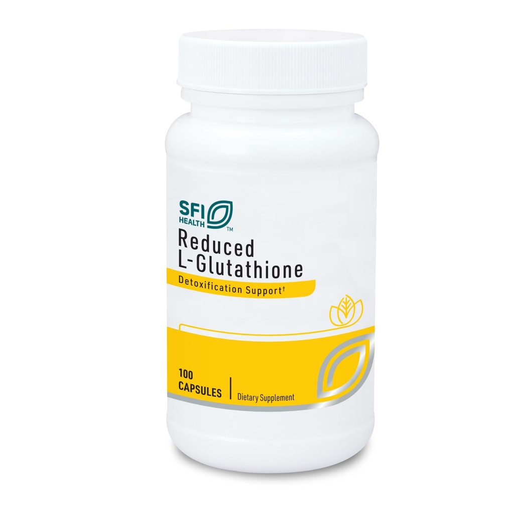 Klaire Labs SFI 健康 降低L-Glutathione 150mg - 抗氧化剂补充剂,为肝脏、排毒和免疫支持-活性,减量形式 - 假致性(100卡普尔)