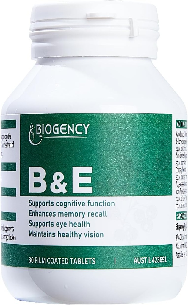 B&E Zeaxanthin + Lutein 眼科维生素补充剂 - 1 Pack 30 片保护并增强整体眼部健康自然成份,为成人和儿童提供Gluten-Free Vegan-Friendly