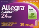 Allegra成人24HR 非Drowsy Antihistamine, 30片,快速过敏症状缓解,180毫克