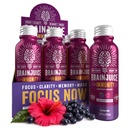 BrainJuice Brain and Immune Shoot, Gluten Free Shots for Energy, Focus, 维生素D豁免, C B, Alpha GPC & Organic Ginger Root, Huckleberry Hibiscus, 2.5 fl oz, 12 Pack 等.