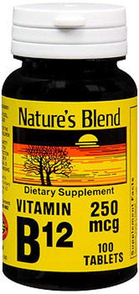 Nature's Blend NAT B 维生素 B12 TB, 100 Counter (英语).