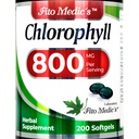 FITO MEDIC's Lab - Chlorophyll - Pure - 800 mg / service - 200 软胶 - Chlorophyll Capsules - Detox cleanse, Greens Suppers - Chlorophyll Pills - 超高吸收.