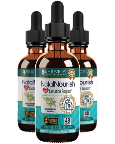 Rejuvica Health NatalNourish - Advanced Lactation Support Supplement - Liquid Delivery for Better Absorption - Fenugreek, Blessed Thistle, Anise, Fennel & More!