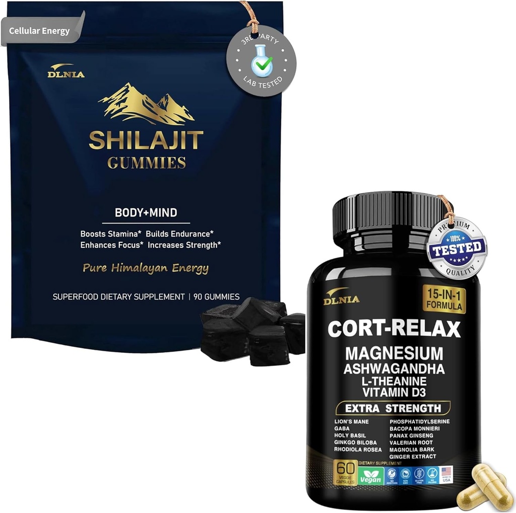 Shilajit Ashwagandha Gummys & Magnesium 冷静补充杜奥