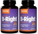 Jarrow Formules B-Right - 100 Veggie Caps, pack of 2 - 低氧维生素B-Complex Formulament - 能量和代谢支持 - 促进大脑,心脏和心血管健康 - 100 Counter (Pack of 2)
