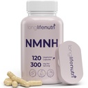 LongLifeNutri NMNH 300mg(二氢氧化亚硝基苯单核苷酸) - 120 Vegan Capsules, 2-Month供应, NMN 替代品,NAD 能源和长寿补编,实验室测试,美国制造
