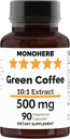 MONOHERB 绿色咖啡抽取500毫克-90毫克蔬菜卡普尔