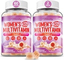 女性多维他命50+ - 与Omega 3, Coenzyme Q10, 铁, 钙, 锌, 维生素A, C, D3, E, K2, B 复合体, Folate - 多维他命和矿物换能源, 美丽, 易燃, 无糖