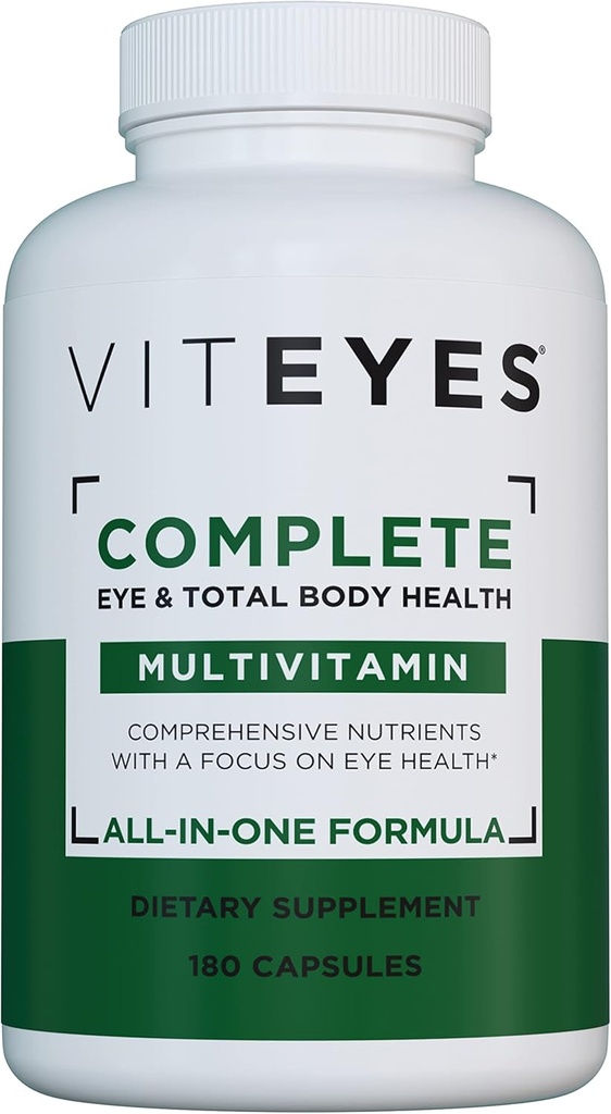 Viteyes 完整的眼部和全身健康 多维他命营养补充,180卡普尔