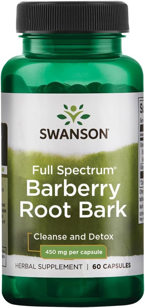 Swanson 全谱巴贝里根 Bark 450mg 60 卡普尔