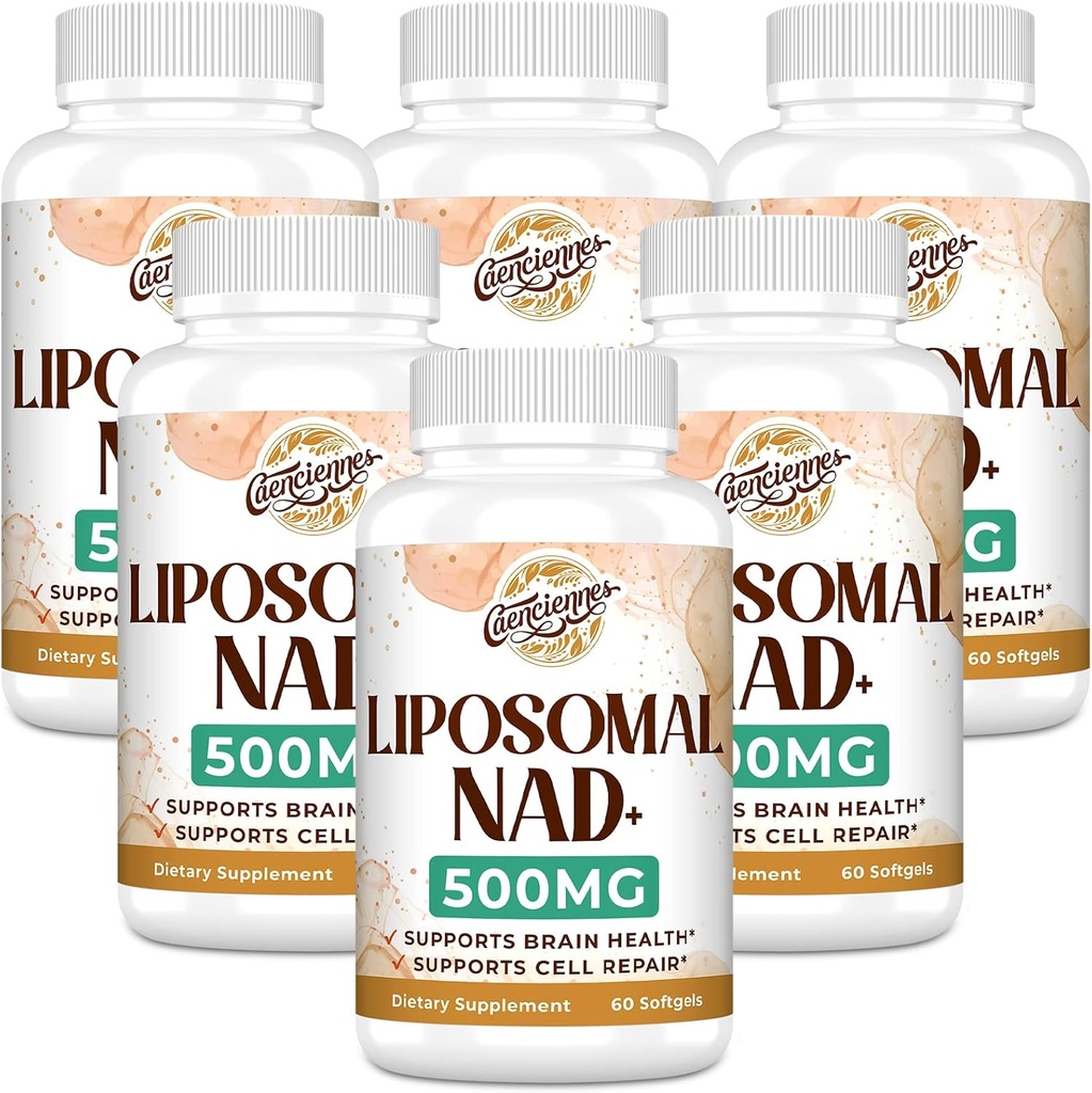 Liposomal NAD+ 500 MG 补充, True NAD Plus 补充, 高级吸收, Boost NAD+ 更有效率的 Nicotinamide Riboside 手机能源,健康老化, 360 服务