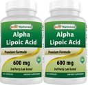 最佳自然剂 -- -- Alpha Lipoic Acid(ALA) -- -- 600毫克(120个计数(包2))