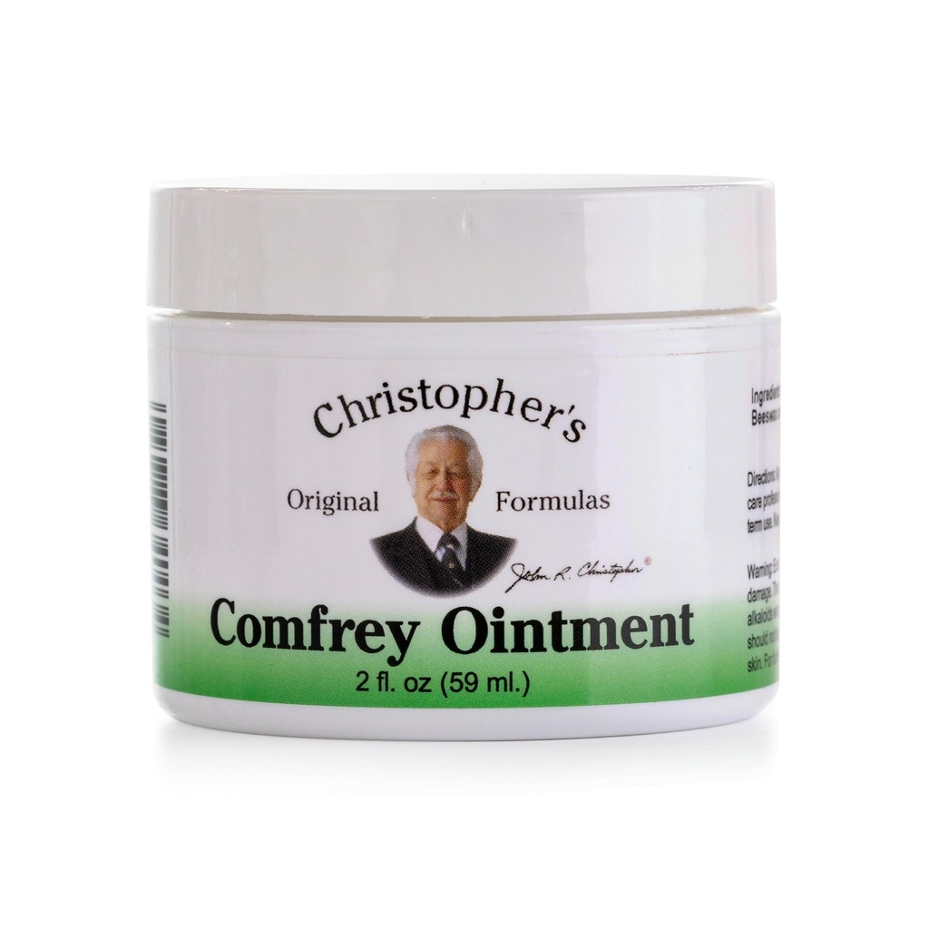 克里斯托弗的原始配方 Comfrey Ointment, 2 Ounce – 天然贝斯瓦克斯和橄榄油基地中含有有机Comfrey Leaf的草药 Ointment