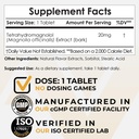 Nootropics Depot Tetrahydromagnolol Quick Dissolve Tablets | 20mg | Magnolia officinalis | Healthy Inflammation Response, Mood, & Gastrointestinal Support | 180 Count