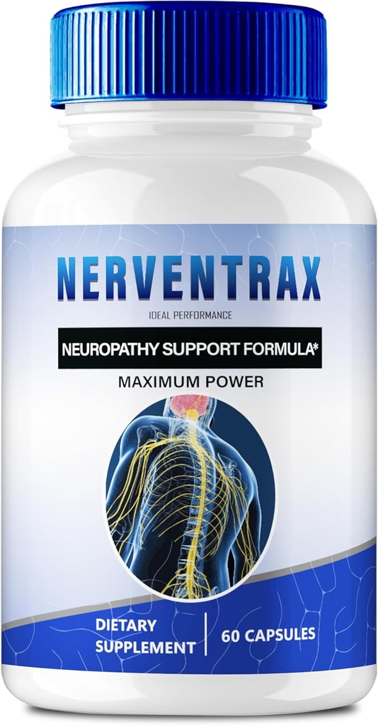 Nerventrax 大脑补充记忆和聚焦卡普尔,Nerventrax 高级公式脑健康支持药 最大强度Nerven Trax 所有自然支持药,Nerventrax Reviews (60 Capsules)