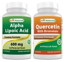 最佳天然物 Alpha Lipoic Acid 600 mg和 Quercetin 与溴化物