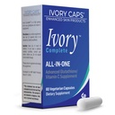 Ivory Caps Ivory 完成 All-IN-ONE 高级 Glutathione/维生素C 配有 Alpha Lipoic Acid, Bearberry 提取和绿茶提取的补编