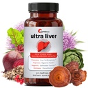Upwellness Ultra Liver 支持和 Gallblader 支持的辅助工具 - 由 TMG , NAC 牛奶硝酸盐和 More - Liver Cleanse Detox & 维修 - 60 Capsules 提供动力