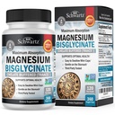 Bisglycnation 锌酸镁补充剂 - 高吸收性镁补充剂,用于肌肉、骨骼和联合支持、非氧化剂、全增减剂、非GMO、最大生物利用率-360卡普尔