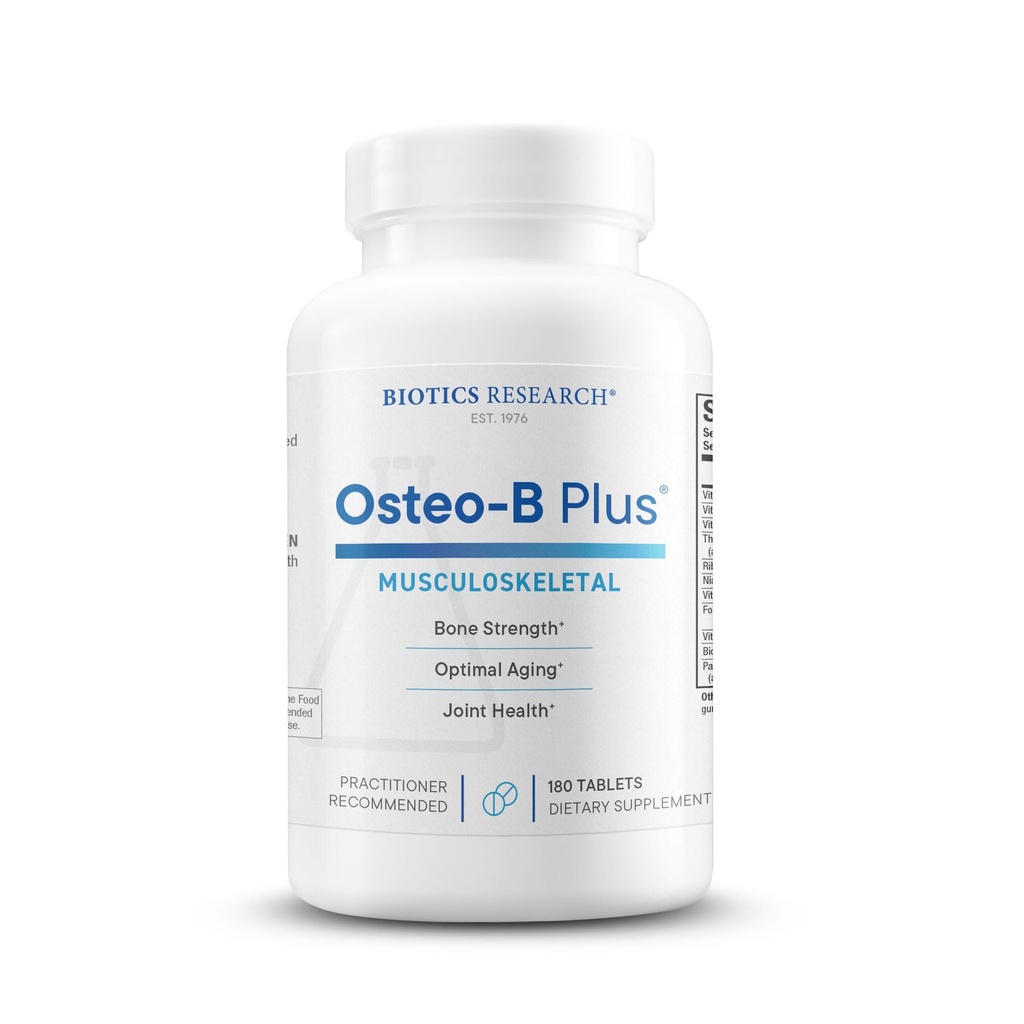 与维生素K、Mg、Ca、健康老龄化、纯化的Chondroitin硫酸盐一起提供Osteo B+最佳骨骼健康支持