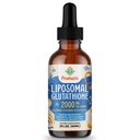 2000MG Liposomal Glutathione 液体,98%吸收,活性形式 L-Glutathione 补充,Vegan 友好型,强抗氧化剂复合体 免疫系统,老化防御,Detox, 2 FL.OZ