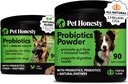 priobiotics Bundle:用于腹泻和肉球的狗 Probiotics 支持Chews & Powder 为古特健康提供消化酶 (Duck 90 ct)
